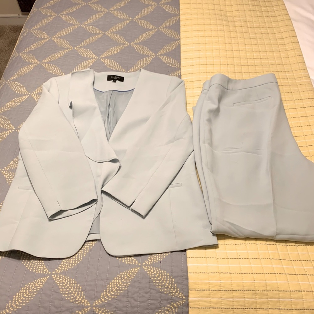 Talbots Petite Baby Blue Pantsuit